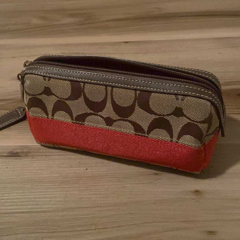 Small Coach cosmetic pouch